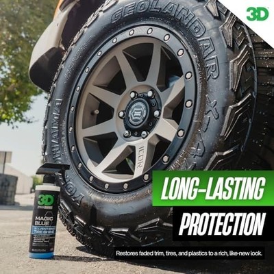 3d magic blue tire dressing 3D MAGIC BLUE TIRE DRESSING 5 GAL