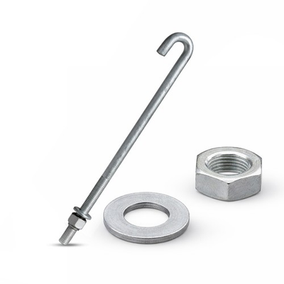 #ad 3 4quot; x 18quot; Galv Threaded J Bolt Concrete Anchor Nut amp; Washer Incl. Sandbaggy $482.79