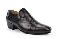 Mens Cuban Heel Shoes Mens Leather Cuban Heel Shoes Slip On (Small Fit Buy 1 Up)