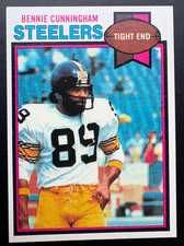 1979 Topps Football Bennie Cunningham Pittsburgh Steelers #124 NM