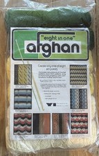 NEW Vintage MCM 1970s Yarn Industries 8 In 1 Afghan Kit Made In USA Green Yellow
