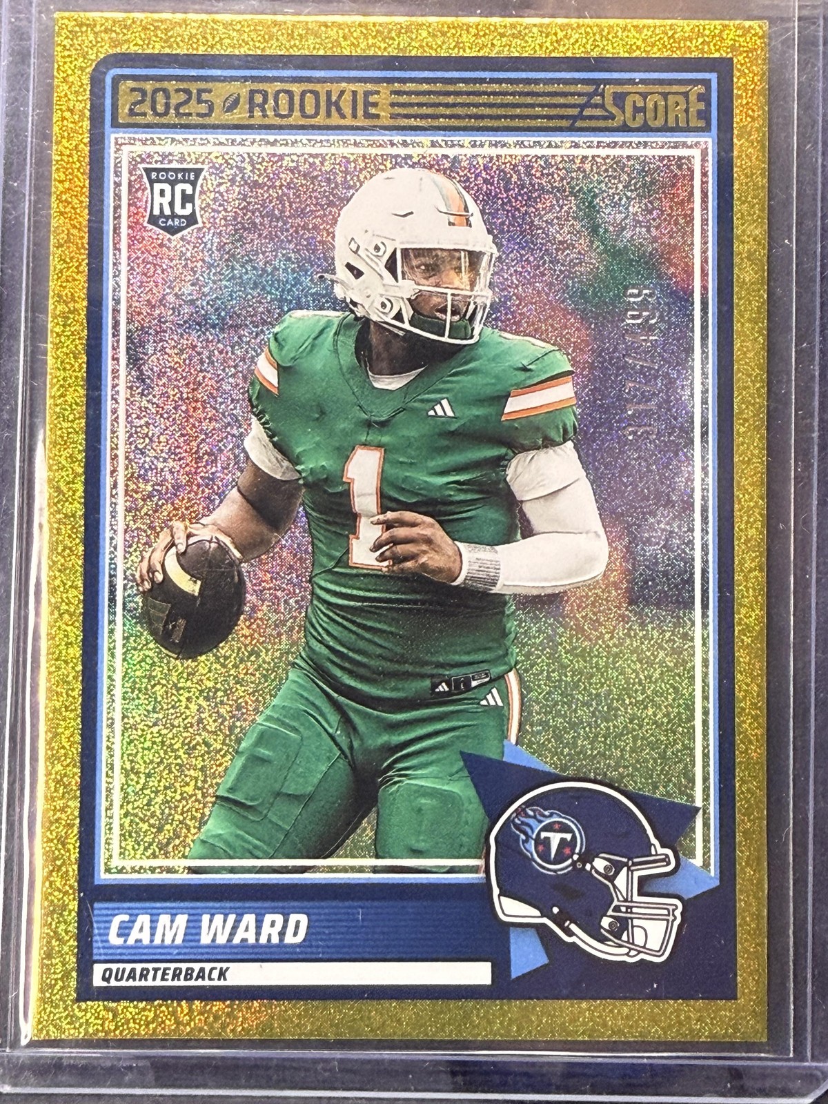 2025 Score #13 Cam Ward Dots Gold #/499