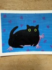 Loafing Cat Artist Trading Card ACEO Signed Original Olivia Fod Art — photo 2