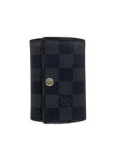 LOUIS VUITTON Multicle 6 Damier Graphite PVC Black Check Men's