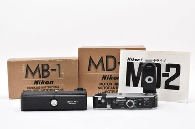 [MINT w/Box] Nikon MD-2 Motor Drive Winder MB-1 Battery Pack For F2 From JAPAN - Image 1 of 4