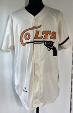 Mitchell &Ness Houston Colts 1964 Joe Morgan Cooperstown Stitched Jersey Size 54