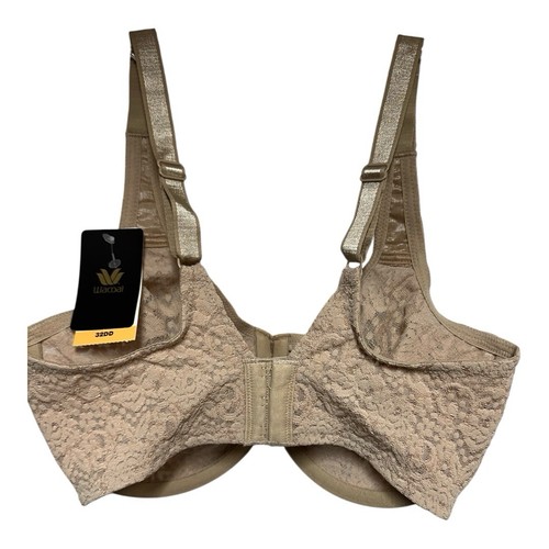 WACOAL HALO LACE FULL Coverage UNDERWIRE BRA 65547 NUDE SIZE 32DD - Picture 5 of 5