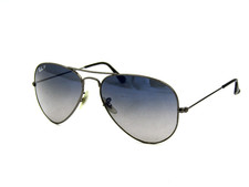 Ray Ban RB 3025 Aviator Large Metal 58mm, 004/78 Gunmetal BAD LENSES  AT223