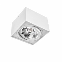 Led Chloe AR111 GU10 Schwenkbar Weiß Deckenleuchte IP20 Max. 50W Eckig