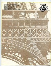 Tour Eiffel Restaurants Menu Paris France 1973 En Plein Ciel Diner Eiffel Tower