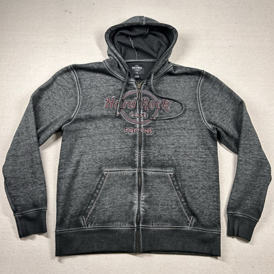 Hard Rock Cafe Hoodie Mens 2xl Memphis Tennessee Full Zip Y2K