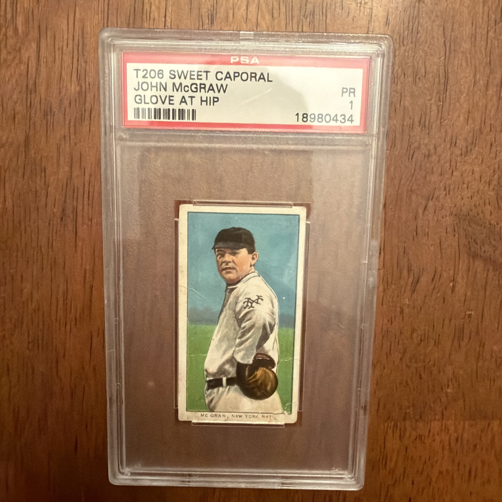 t206 Sweet Caporal Glove at the Hip