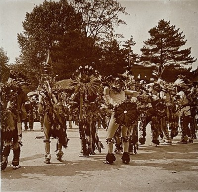 USA Native Americans The United States Redskin Foto Stereo Gläser Vintage c1910