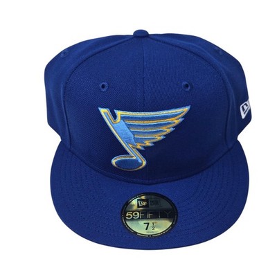St. Louis Blues 59FIFTY Fitted Hat Mens 7 1/2 Blue Note NHL Hockey New Era