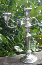 Post - 1940 Antique US Sterling Silver Candlesticks & Candelabras