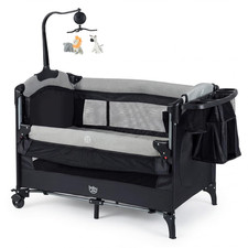 5-In-1 Pack and Play, Baby Bedside Sleeper with Bassinet, Portable Baby Playard