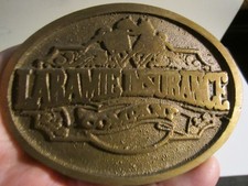 VINTAGE LARAMIE INSURANCE COMPANY BELT BUCKLE - GW-5