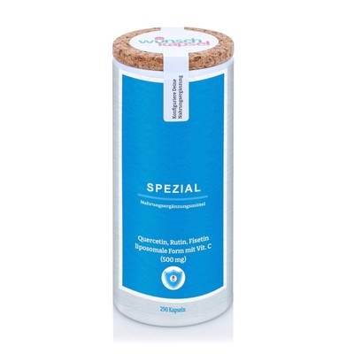 Wunschkapsel Spezial (290 Kapseln) mit 500 mg Quercetin, Rutin, Fisetin
