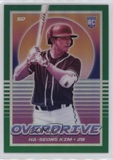 2021 Panini Chronicles Overdrive Green Prizm 42/75 Ha-Seong Kim #2 4e9