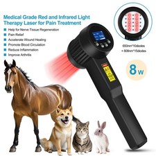 8W 650nm 808nm Cold Laser Therapy Device for Human and Pets Chronic Pain Healing