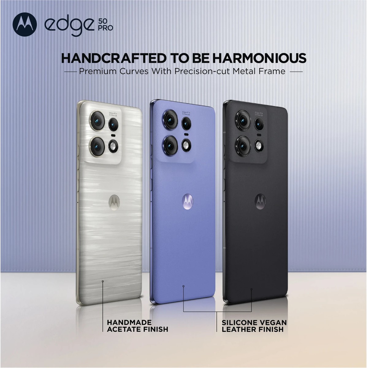 Motorola Edge 50 Pro 5G (Luxe Lavender, 256 GB) (8 GB RAM) Global