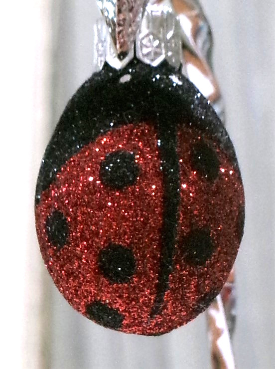 Patricia Breen Ornament - "MINIATURE EGG - LADYBUG - FULL BODY"