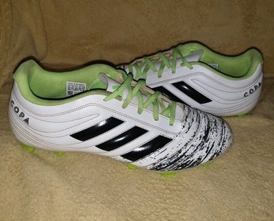 Adidas Copa 20.4 FG Fußballschuhe   UK-Größe 9,5   weiß/grün/schwarz