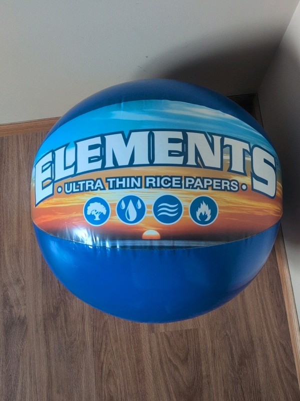  Elements Rolling Papers Inflatable Beach Ball - Merchandise