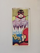 Vintage Menko Trading Card: Sci-Fi Martian Battle