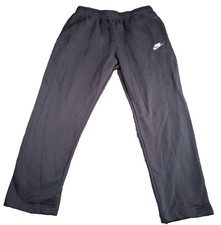 Nike Sportswear Men's Open Hem Club Fleece Pants XXL Black BV2707-010 NWT