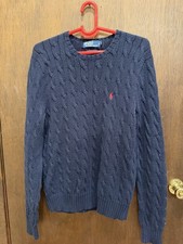 Size L - Polo Ralph Lauren Beige Cable Knit Sweater