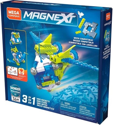 Mega Construx GFF24 - Magnext 3 in 1 Mag-Rockets - Klemmbaustein-Set - NEU
