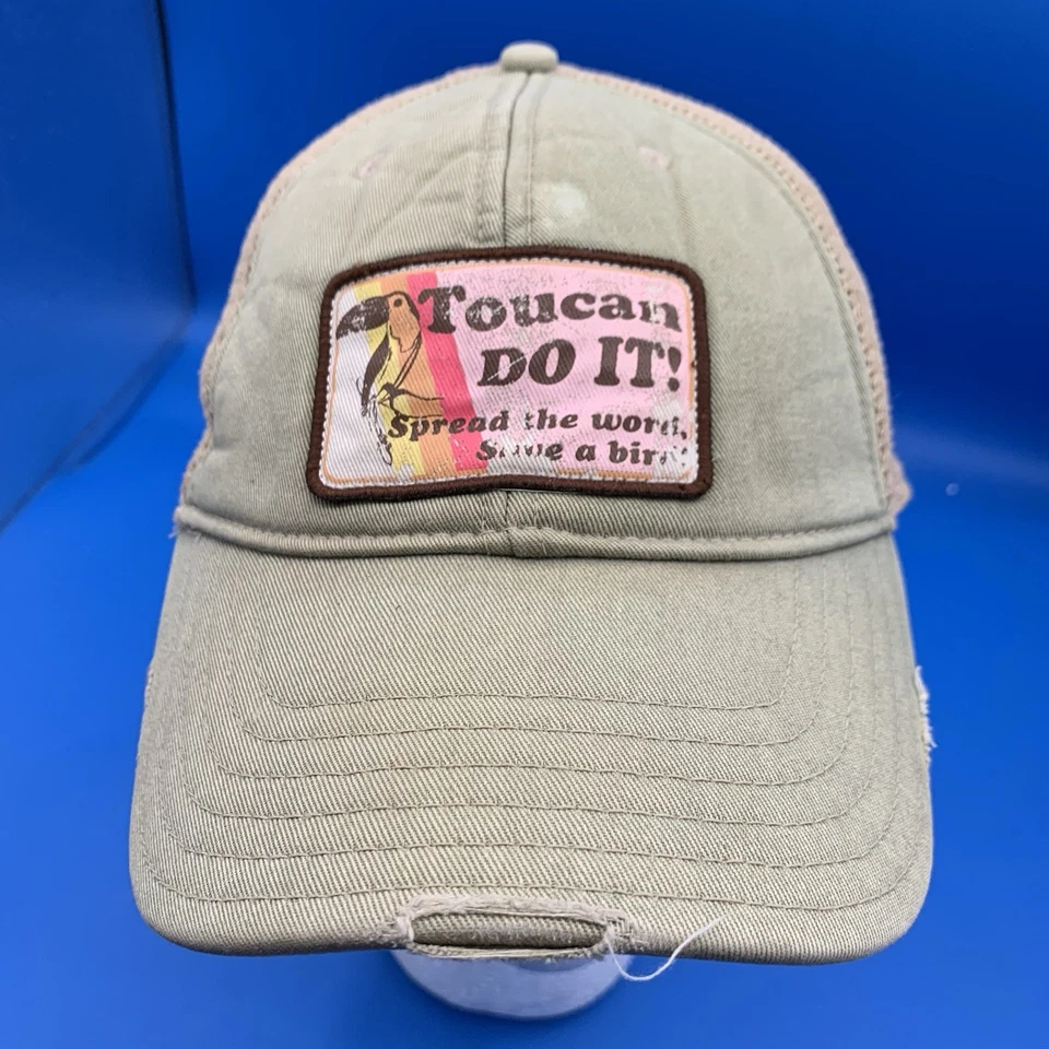 Vintage Fossil Hat Cap Mens Toucan Snapback Patch Distressed Laguna Beach Skull - Image 2 of 4