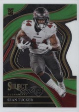 2023 Panini Select Club Level Neon Green Prizm Die-Cut 467/499 Sean Tucker 15ik