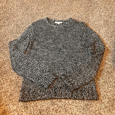 Ann Taylor Factory Store Black White Knit Sweater - Women's Size M