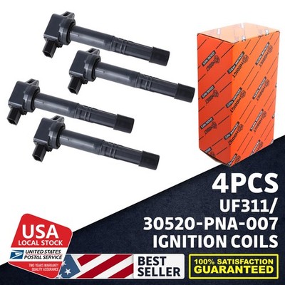 For Honda Accord 2.4L l4 2003-2007 4PCS new IGNITION Coils UF311/30520-PNA-007