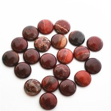 Wholesale 100pcs 16mm Natural Red Jasper Stone Round CAB CABOCHON DIY Jewelry