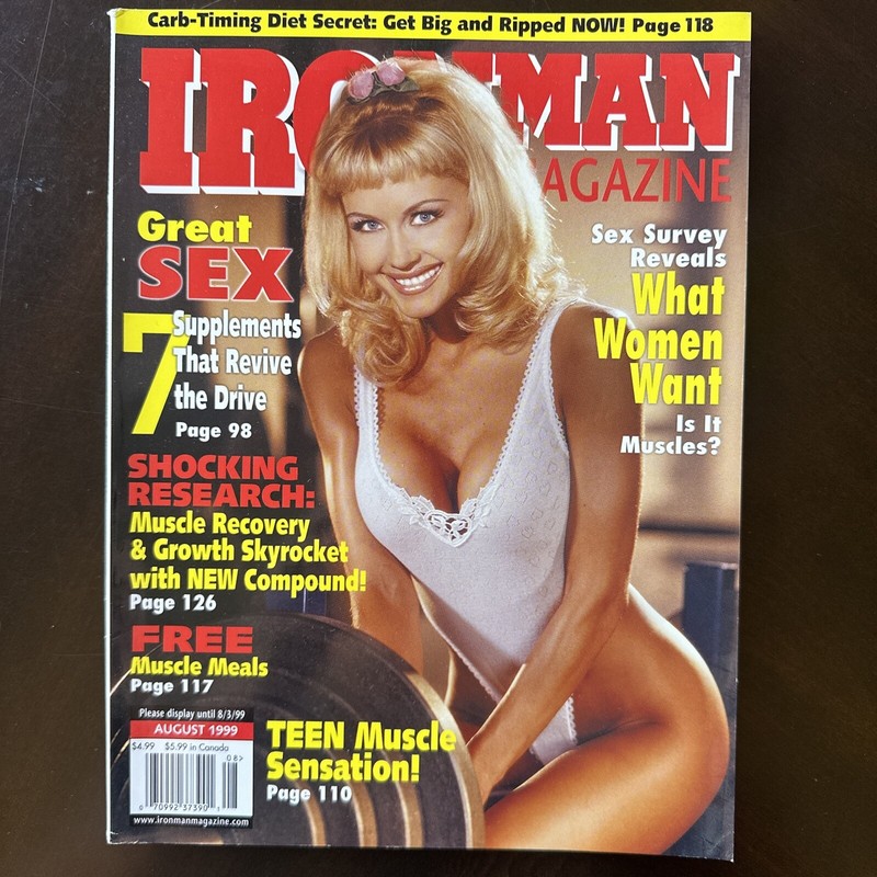 Iron Man August 1999 Deanna Merryman, Sex Survey Reveals What Women Want