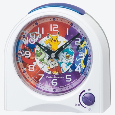 Pokemon SEIKO Alarm Clock Pocket Monster White CQ425W JAPAN limited [Authentic]