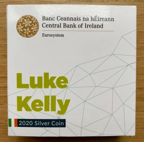 NUEVA moneda de plata Luke Kelly 2020 Irlanda 15 € como nueva FDC Foto 4 de 4