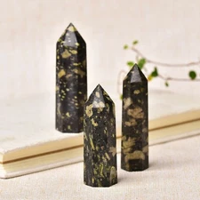Fireworks Pattern Stone Obelisk Tower Healing Crystal Points By MarkaJewelry