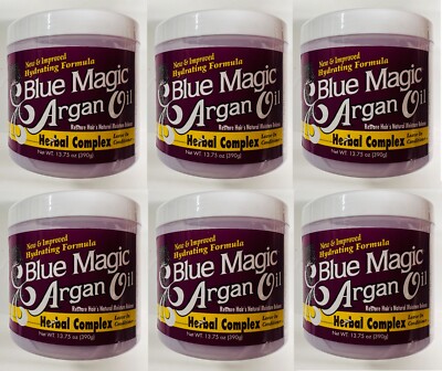 6 x BLUE MAGIC ARGANÖL HERBAL COMPLEX LEAVE IN CONDITIONER 390g/13,75