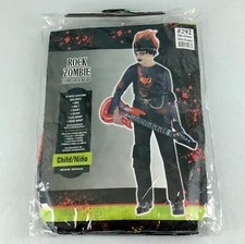 Rock Zombie Halloween 6 Piece Costume Boys Medium 8 - 10 New in Package