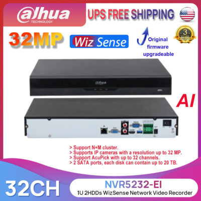 Dahua NVR5232-EI 32CH AI NVR 4K 32MP H.265+ Pro Netzwerk Videorecorder KEIN POE