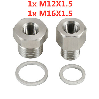 M12/M16 LS1 LSX Motoröl Druckschalter Kühlmittel Temp Messgerät Fitting Adapter