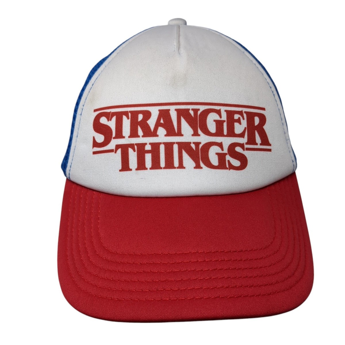 Stranger Things Snapback Trucker Hat Multicolor OS Adjustable Mesh
