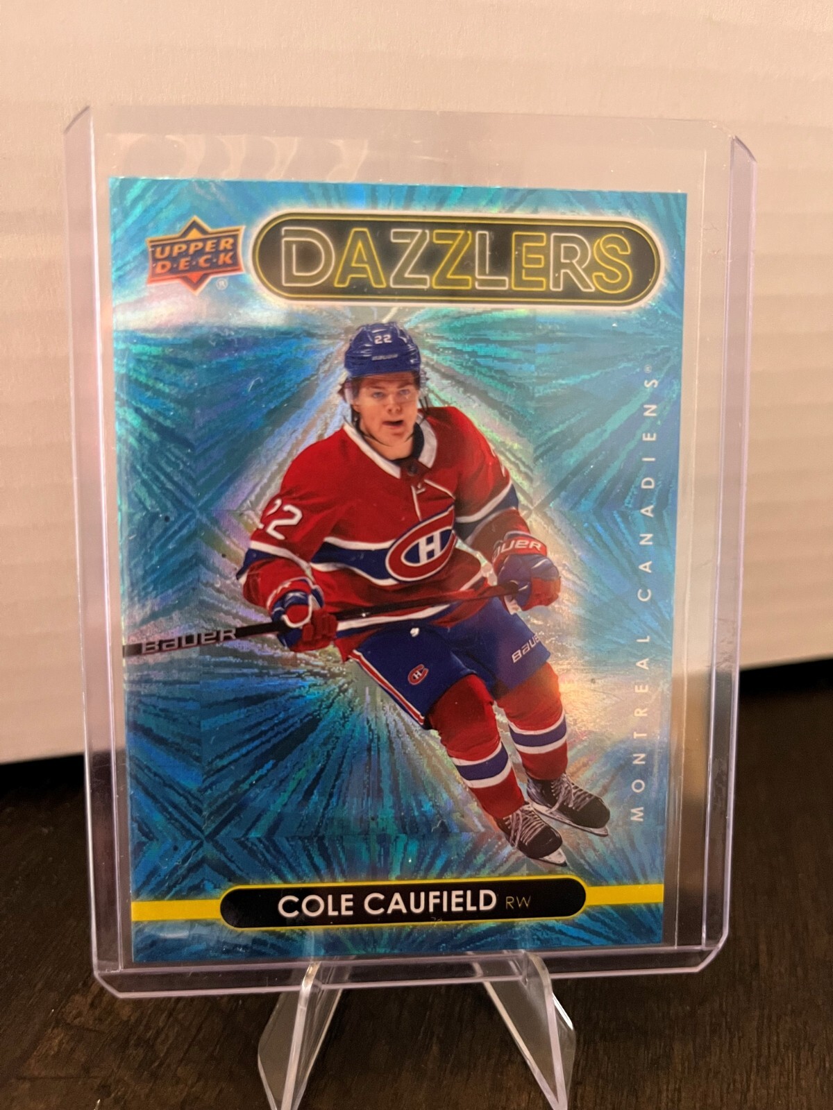 Cole Caufield / 2021-22 Upper Deck Dazzlers (Blue)