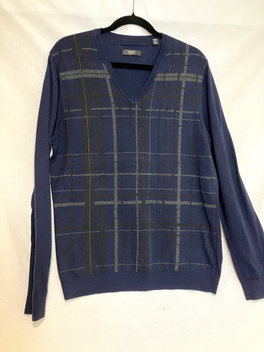 Esprit MIT RUNDHALSAUSSCHNITT - Trui - navy/gemêleerd donkerblauw