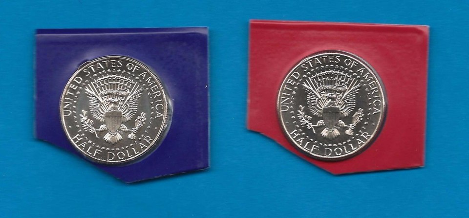 2015 P and D BU Kennedy Half Dollars-PD Uncirculated from Mint Sets-Two ...