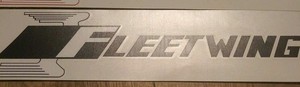 Fleetwing-Travel-Trailer-Vintage-Style-Repro-decal-16-034-black-set-of-2